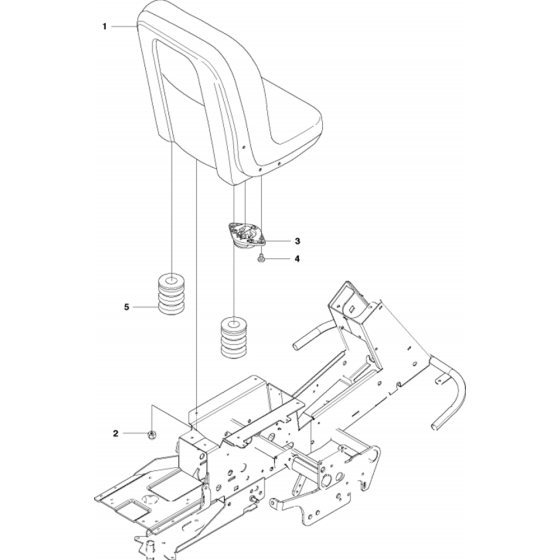 Seat Assembly for Husqvarna PR17 Riders