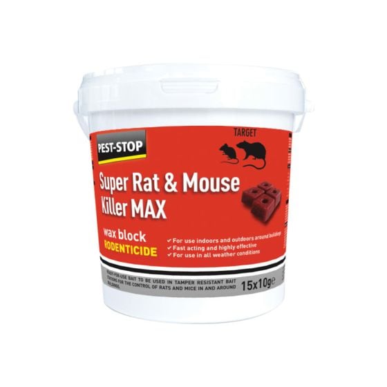 Super Rat & Mouse Killer MAX Wax Blocks