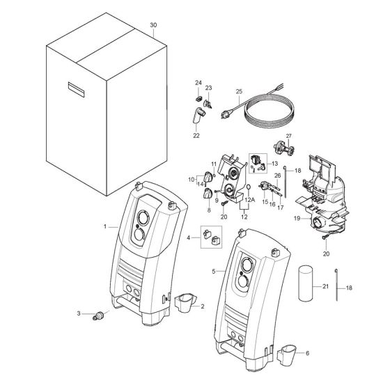 Front Assembly for Nilfisk PREMIUM 180-10 Pressure Washer