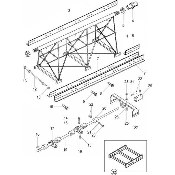 Mechanical Sections - 2.0ft Assembly for Belle Pro Screed