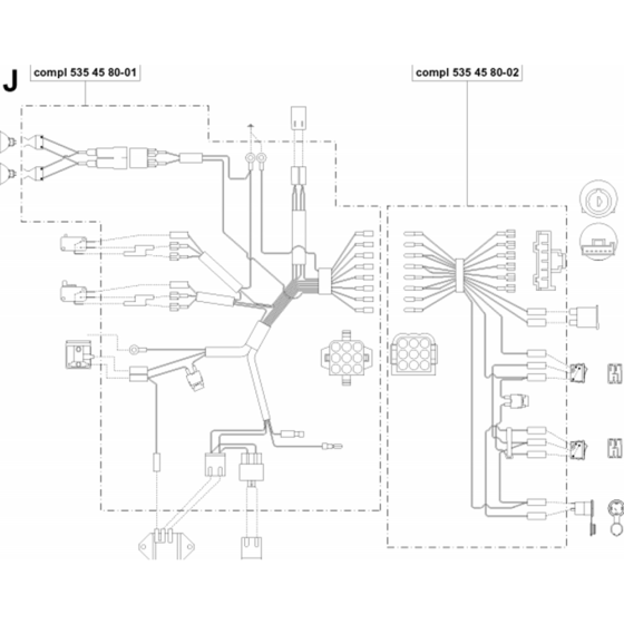 Wiring Harness Assembly for Husqvarna PROFLEX 18 Riders