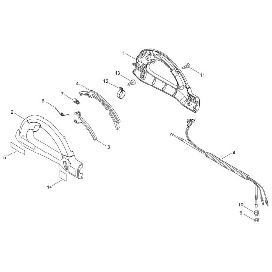 Throttle for Shindaiwa PT262S Pole Pruner