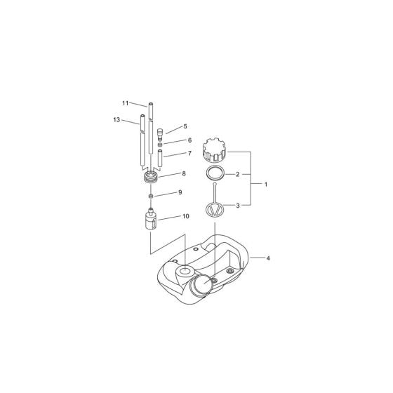 Fuel Tank for Shindaiwa PT266S Pole Pruner