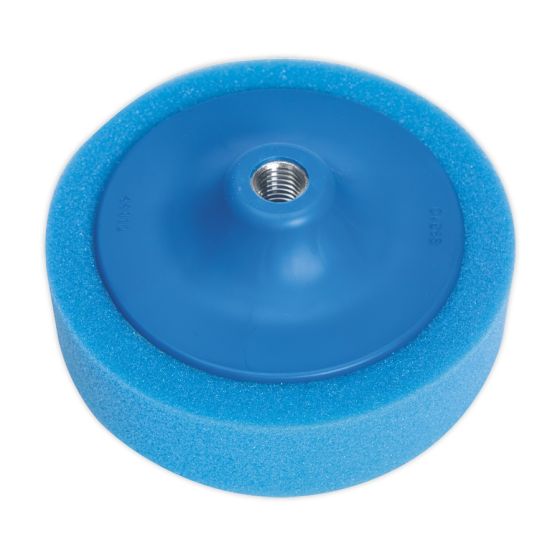 Buffing & Polishing Foam Head Dia.150 x 50mm 5/8"UNC Blue/Medium Sealey Part No. PTC/CH/5/8-B