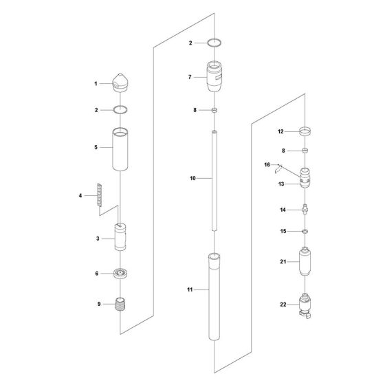 Complete Assembly for Husqvarna PV 27 Poker