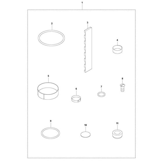 Service Kit for Husqvarna PV 77 Poker