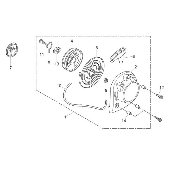 Starter Assembly for Wacker PV35A Vibrator