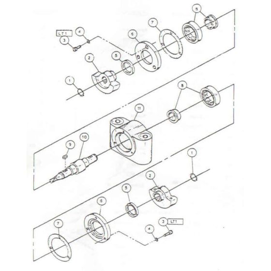 Exciter Assembly for Wacker PVP75A Plate Compactor