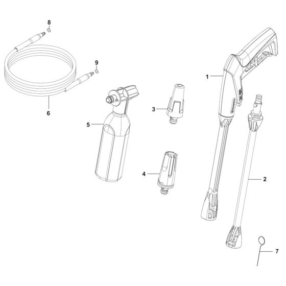 Accessories for Husqvarna PW 130 Pressure Washer