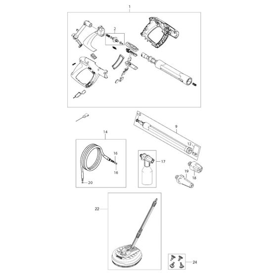 Accessories for Husqvarna PW 235R Pressure Washer