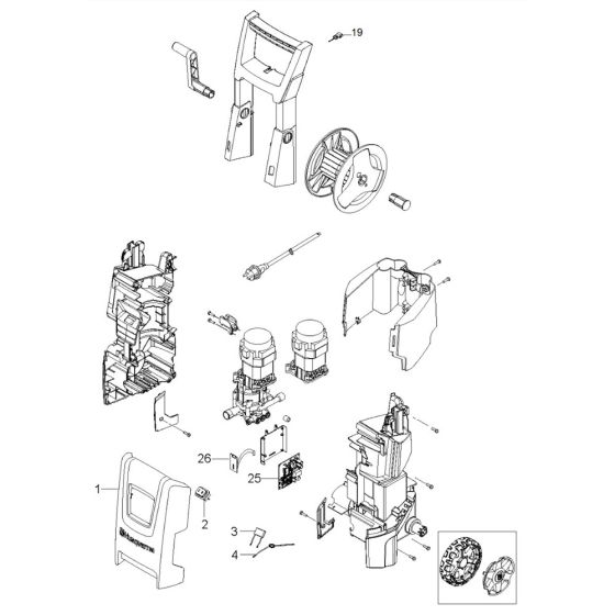 Front Cover Assembly for Husqvarna PW 235R Pressure Washer