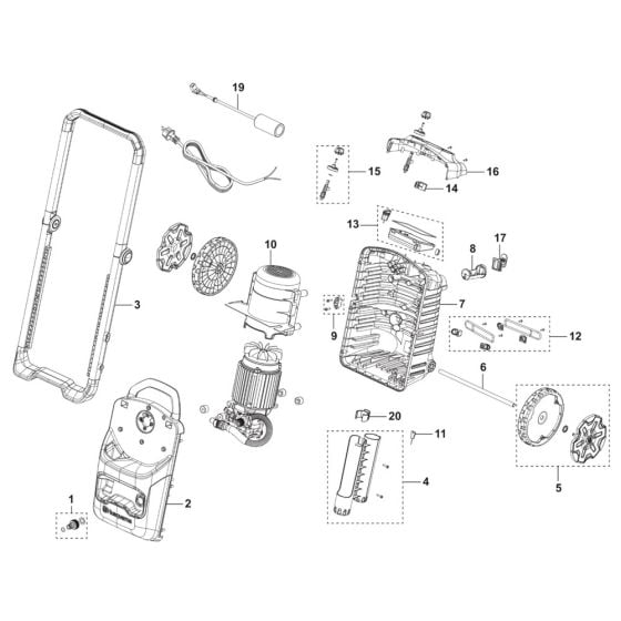 Complete Assembly for Husqvarna PW 350 (2024) Pressure Washer