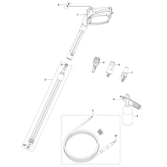 Accessories for Husqvarna PW 350 (2024) Pressure Washer