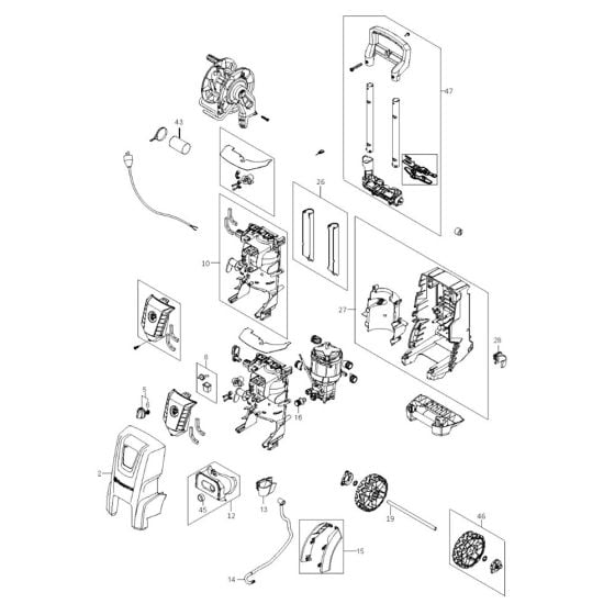 Complete Assembly for Husqvarna PW 360 Pressure Washer