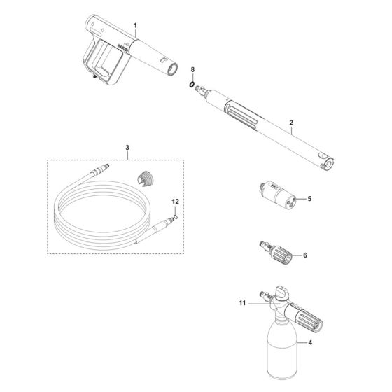 Accessories for Husqvarna PW 360 (2024) Pressure Washer