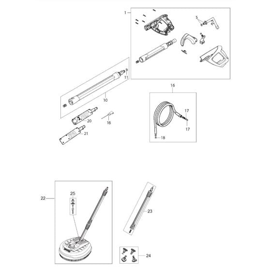 Accessories for Husqvarna PW 450 Pressure Washer