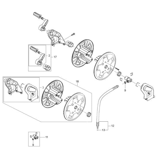 Hose Reel Assembly for Husqvarna PW 450 Pressure Washer