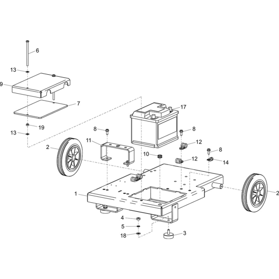 Chassis Assembly (PWX 15/250 Yanmar) for Belle PWX Range Pressure Washers