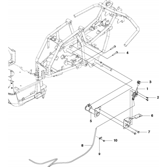 Controls Assembly-2 for Husqvarna R112 C Riders