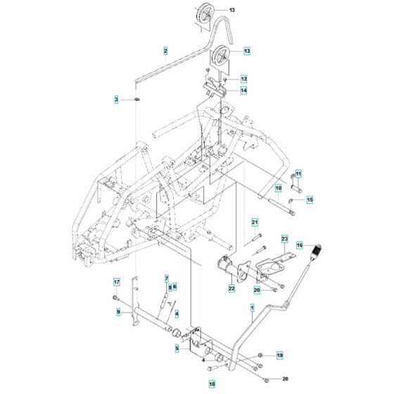 Mower/Deck Lift Assembly for Husqvarna R 112iC Ride-On Mower