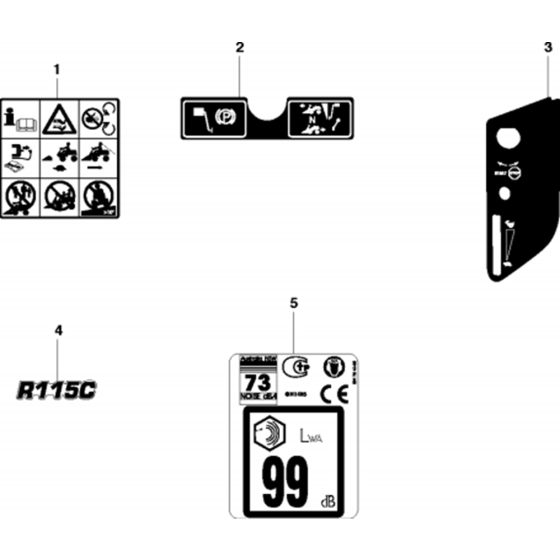 Decals for Husqvarna R115 B Riders