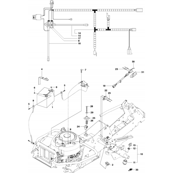 Electrical Assembly for Husqvarna R213 C Riders