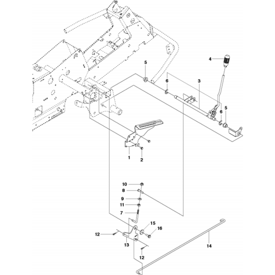 Height Adjustment Assembly-2 for Husqvarna R214 T AWD Riders