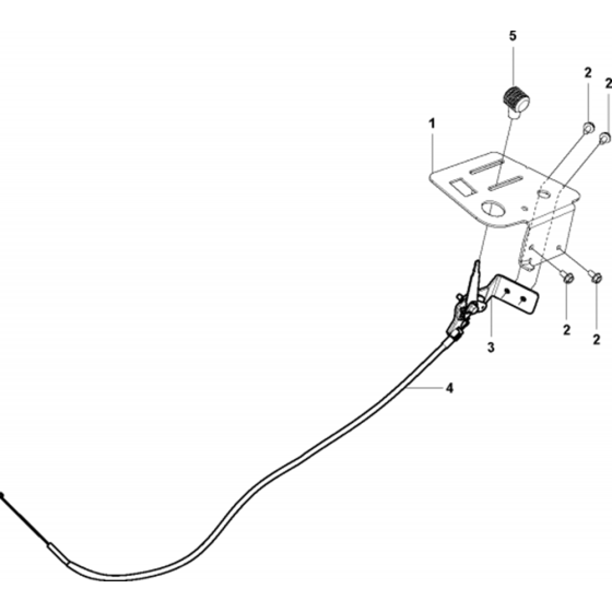 Controls Assembly for Husqvarna R214 TC Riders