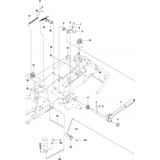 Mower Lift/Deck Lift Assembly for Husqvarna R214 TC Riders