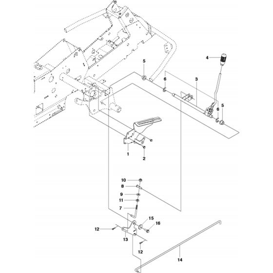 Height Adjustment Assembly for Husqvarna R216 AWD Riders