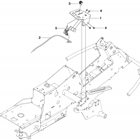 Controls Assembly for Husqvarna R216 AWD Riders