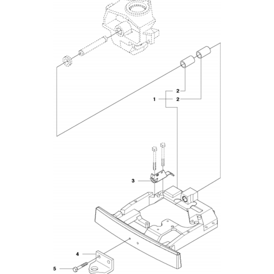 Chassis Rear Assembly-1 for Husqvarna R216 AWD Riders