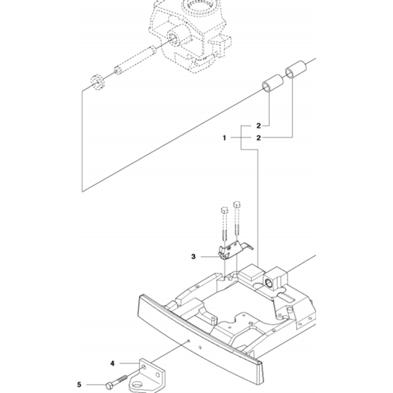 Chassis Rear Assembly-1 for Husqvarna R216 T AWD Riders