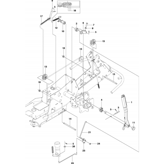 Mower Lift/Deck Lift Assembly for Husqvarna R316 T Riders