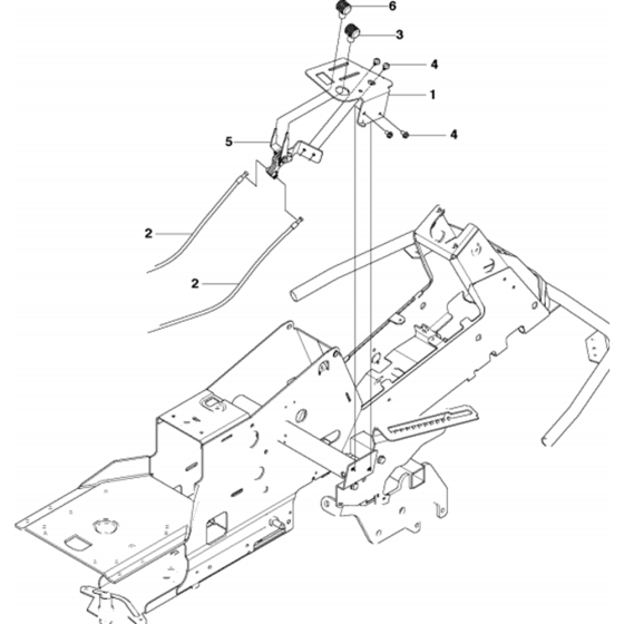 Controls Assembly for Husqvarna R316 T AWD Riders