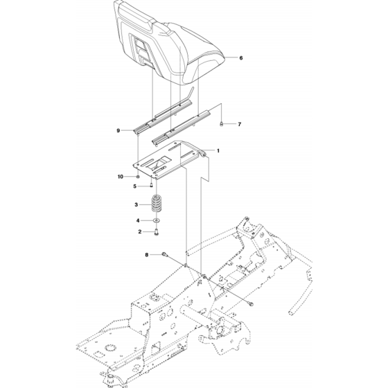 Seat Assembly for Husqvarna R316 T AWD Riders