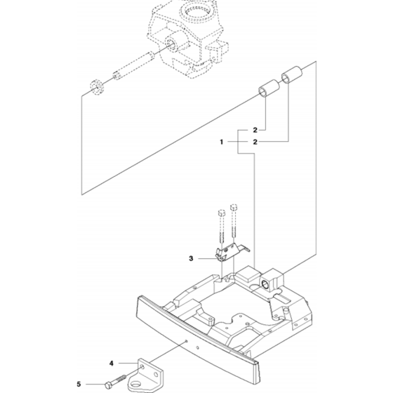 Chassis Rear Assembly-1 for Husqvarna R316 TsX AWD Riders