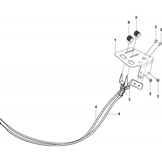 Controls Assembly for Husqvarna R316 TX AWD Riders