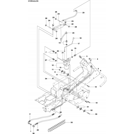 Hydraulic Pump - Motor Assembly for Husqvarna R418 Ts Riders