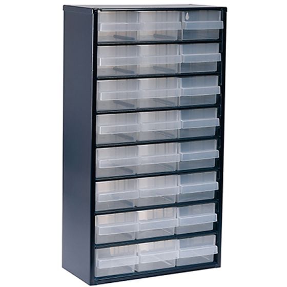 1224-02 Metal Cabinet 24 Drawer by Raaco - 137409