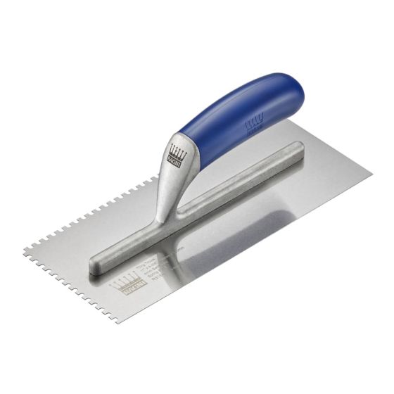 Ragni R319-4 Tiler's Trowel U 4mm Notches Edge Plastic Handle 280 x 120mm