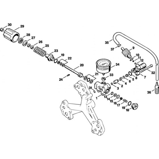 Regulation Valve for Stihl RB 400 K Cold Pressure Washers.