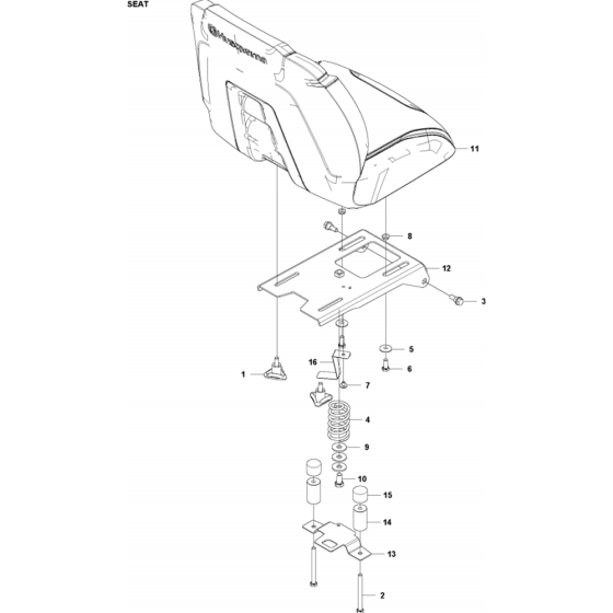 Seat Assembly for Husqvarna RC 318T Riders