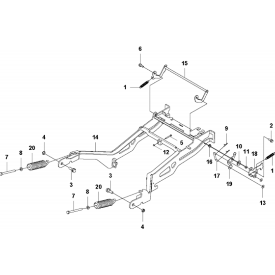 Frame Assembly for Husqvarna RC 318T Riders