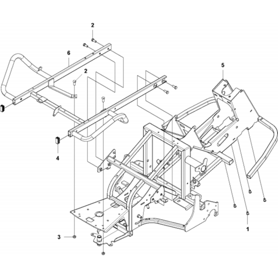 Chassis Assembly for Husqvarna RC 320Ts AWD Riders