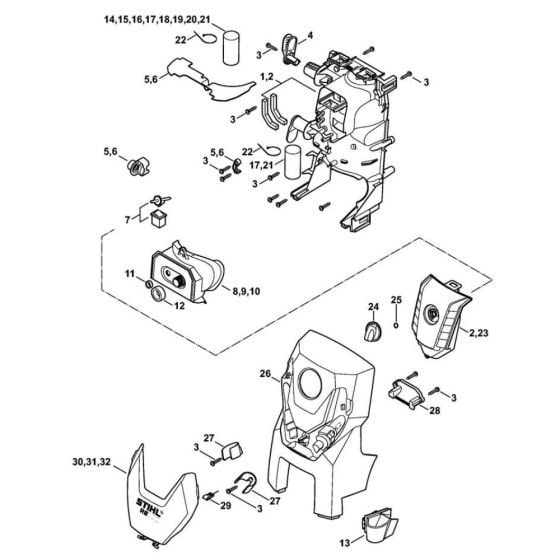 Housing Assembly for Stihl RE 109 Pressure Washer