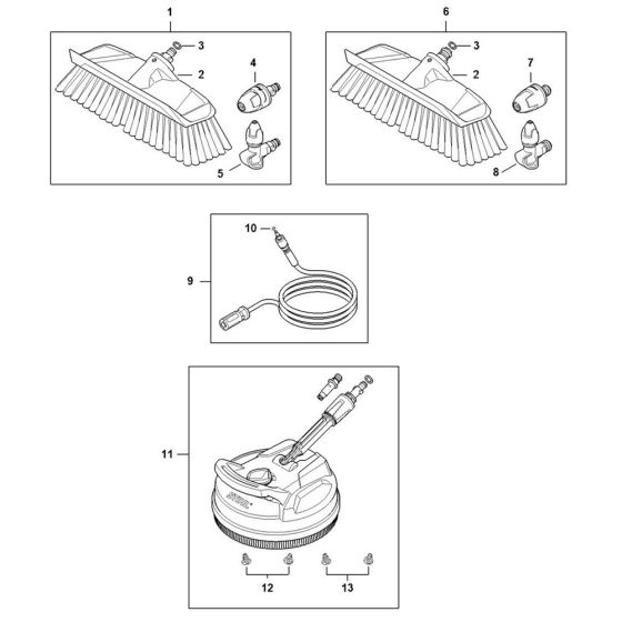 Accessories -1 for Stihl RE 119 Pressure Washer