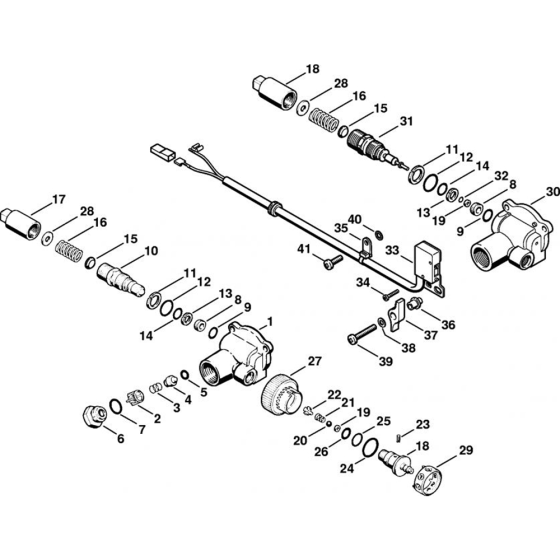 Regulation Valve Block RE 110 K, RE 120 Kfor Stihl RE 100 K RE 110, RE 120 K  Cold Pressure Washers.