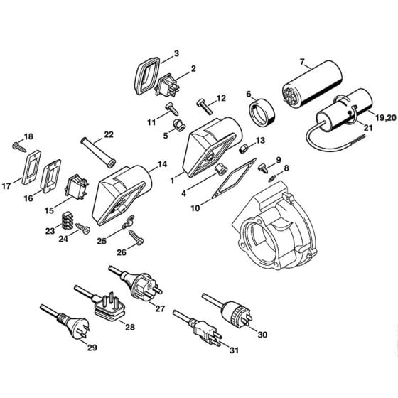 Switch Housing Assembly for Stihl RE 101K Cold Pressure Washer