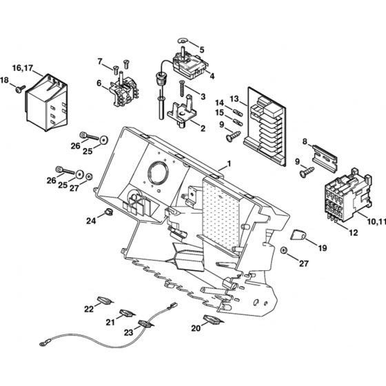 Control Box Assembly for Stihl RE520W, RE550W, RE580W Hot Pressure Washers